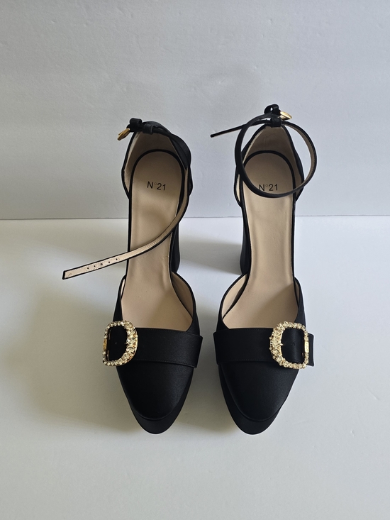 Nº21 Shoes - Nº21 Ankle-Strap Platform Heels Black Size 40